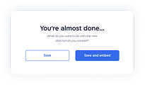 Save template dialog